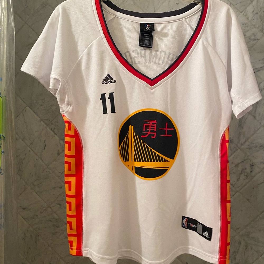 Warriors- 11 Clay Thompson- Women’s Jersey